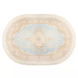 Ковёр 1.00х1.50 исфахан 8005 блю овал Ковровые галереи