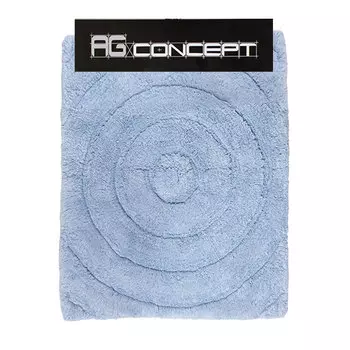 Коврик AG concept голубой кашемир с кругами 50х80 см