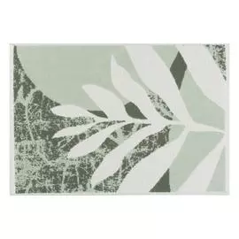 Коврик для ног Cleanelly Foresta verde белая с зеленым 50х70 см