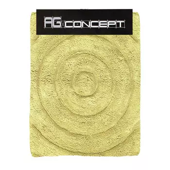 Коврик для ванны AG concept оливковый с кругами 50х80 см