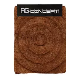Коврик для ванны AG concept шоколадный с кругами 50х80 см