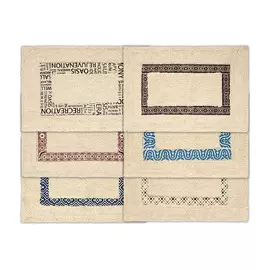 Коврик хлопковый Vortex орнамент 40x60 см