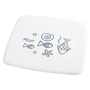 Коврик противоскользящий Ridder Neptun голубой 54x54 см