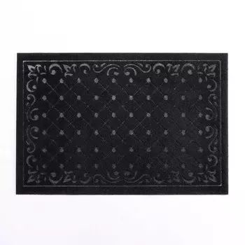 Коврик с тиснением In loran 45x75 см холл черный