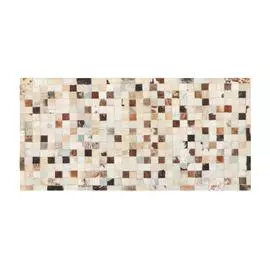 Коврик серый/бежевый Abc leather patchwork 120x60