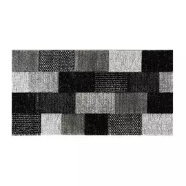 Коврик для ванной серый черный Abc ray 150x80