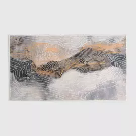 Коврик Silverstone Carpet оранжевые линии 80х150 см