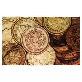 Коврик влаговпитывающий Vortex Samba с принтом монеты, 50*80 см