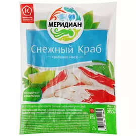 Крабовое мясо Меридиан Снежный краб охлажденное, 200 г