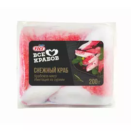 Крабовое мясо Vici Снежный краб, 200 г