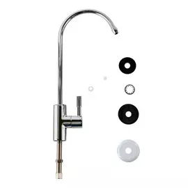 Кран для осмоса Wisewater серебряный (RF-06)