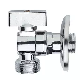 Кран шаровой 1/2х3/4 угловой с/м, НР/НР,хром, Профитт 4826717