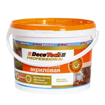 Краска акриловая Decotech База A 10 л