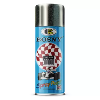Краска Bosny черный металлик 520 мл