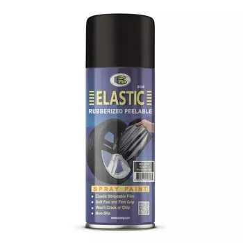 Краска Bosny резиновая черная глянцевая 520 мл