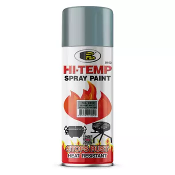 Краска Bosny серебряный металлик до 205 градусов 520 мл