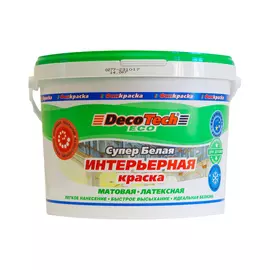 Краска Decotech Eco интерьерная латексная матовая 14 кг
