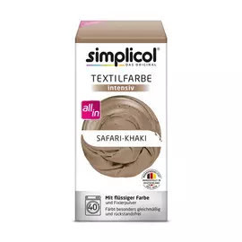 Краска для окрашивания одежды и тканей Simplicol Intensiv сафари хаки