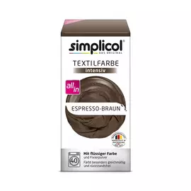 Краска для окрашивания одежды и тканей Simplicol Intensiv коричневый эспрессо