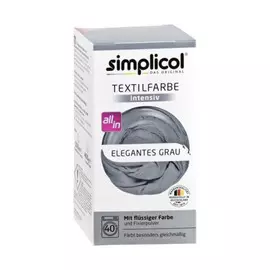 Краска для окрашивания одежды и тканей Simplicol Intensiv элегантный серый