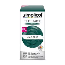 Краска для окрашивания одежды и тканей Simplicol Intensiv зеленый лес