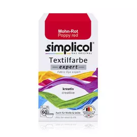 Краска для окрашивания текстиля, шерсти, шелка Simplicol Expert красная