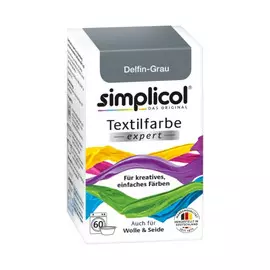 Краска для окрашивания текстиля, шерсти, шелка Simplicol Expert серая