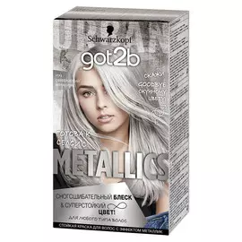 Краска для волос Got2b Metallics "серебристый металлик" M71