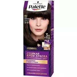 Краска для волос Palette Интенсивный цвет N2 Темно-каштановый 110 мл