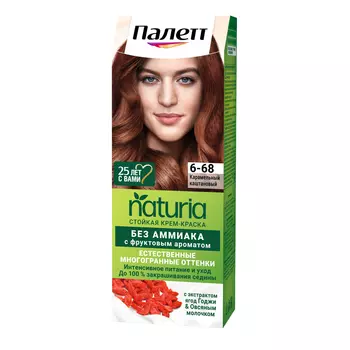 Краска для волос Palette Naturia 6-68 Карамельный каштановый