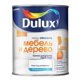 Краска Dulux мебель и дерево 0.75 л bc