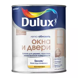 Краска Dulux окна и двери 0.75л bw