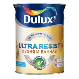 Краска"Dulux Ultra Resist для Кухни и ванной матовая база BC (4,5л)