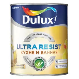 Краска Dulux Ultra Resist Кухня и ванная полуматовая BC