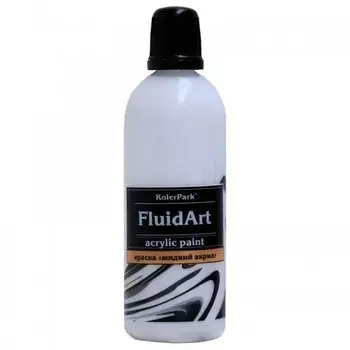 Краска KolerPark fluid art белый 80 мл