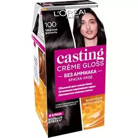 Краска L’Oreal Casting Creme Gloss 100 254 мл Черная ваниль (A6269322)