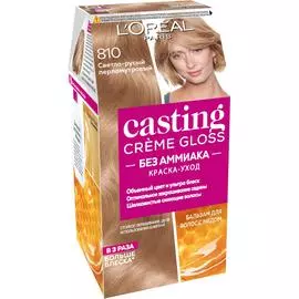 Краска L’Oreal Casting Creme Gloss 810 254 мл Перламутровый русый (А3124700)