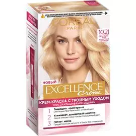 Краска L’Oreal Excellence Creme 10.21 Светло-светло русый перламутровый осветляющий (A0693700)