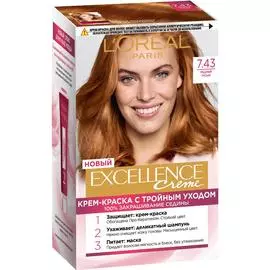 Краска L’Oreal Excellence Creme 7.43 270 мл Медный русый (A6090226)