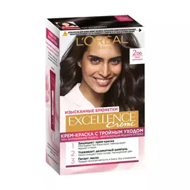 Краска L’Oreal Excellence стойкая 2.0 Темно-Коричневый (A9948301)