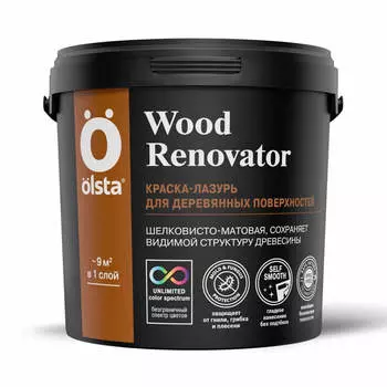 Краска-лазурь Olsta wood renovator база c 9л