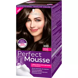 Краска-мусс для волос Schwarzkopf Perfect Mousse 300 Черный каштан