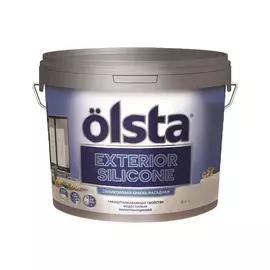 Краска Olsta Exterior Silicone фасадная База А 9 л