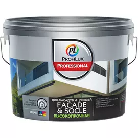 Краска ProfiLux Facade &amp; Socle акриловая глубокоматовая 2,5 кг