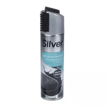 Краска реставратор Silver для замши и нубука черная 250 мл