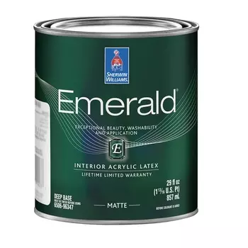 Краска Sherwin-Williams эмеральд матовая Ультра-глубокая 0,95 л