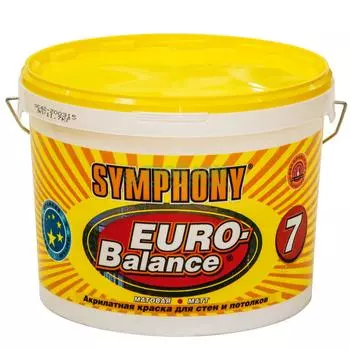 Краска в/э Symphony Euro-Balance 7 База A 9л пластиковое ведро