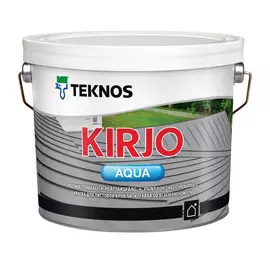 Краска матовая белая Teknos Kirjo Aqua PM1 3/2,7 л