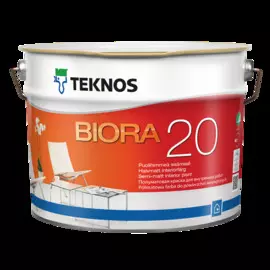 Краска полуматовая бесцветная Teknos Biora РМ3 10/9 л