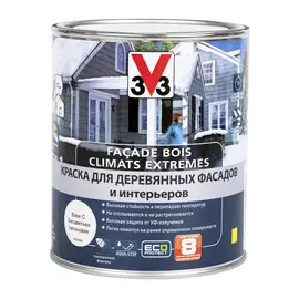 Краска V33 Facade Bois Climats Extremes для деревянных фасадов и интерьеров База С 2,5 л